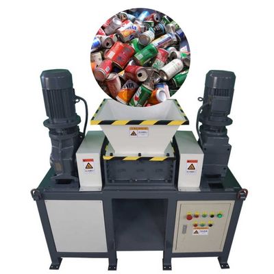 যমজ ইঞ্জিন ধাতু অ্যালুমিনিয়াম Shredder Crusher মেশিন পরিবেশ রক্ষার