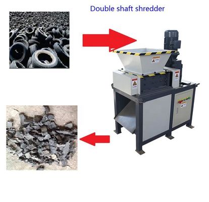 কম গোলমাল ইন্ডাস্ট্রিয়াল রাবার Shredder Crusher মেশিন সহজ অপারেট