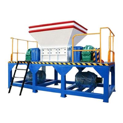 60-80rpm বর্জ্য ট্রাক টায়ার Shredder দুই শ্যাফ্ট রাবার পুনর্ব্যবহারযোগ্য Shredder মেশিন