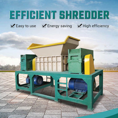 খাদ্য বর্জ্য Shredder মেশিন বড় ক্ষমতা যমজ শ্যাফট ধাতু স্ক্র্যাপ Crusher