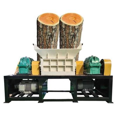 380 ভোল্ট ভারী দায়িত্ব কাঠ Shredder মেশিন টুইন শ্যাফ্ট কাঠের প্যালেট Shredder
