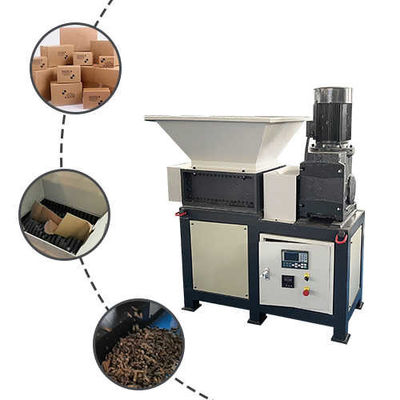 20m/min ভারী দায়িত্ব কাঠ Shredder ডাবল শ্যাফ্ট corrugated Shredder মেশিন