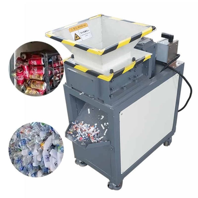 110-130 কেজি/ঘন্টা শিল্প বর্জ্য কাগজ Shredder মেশিন পোর্টেবল স্ক্র্যাপ ধাতু Shredding মেশিন