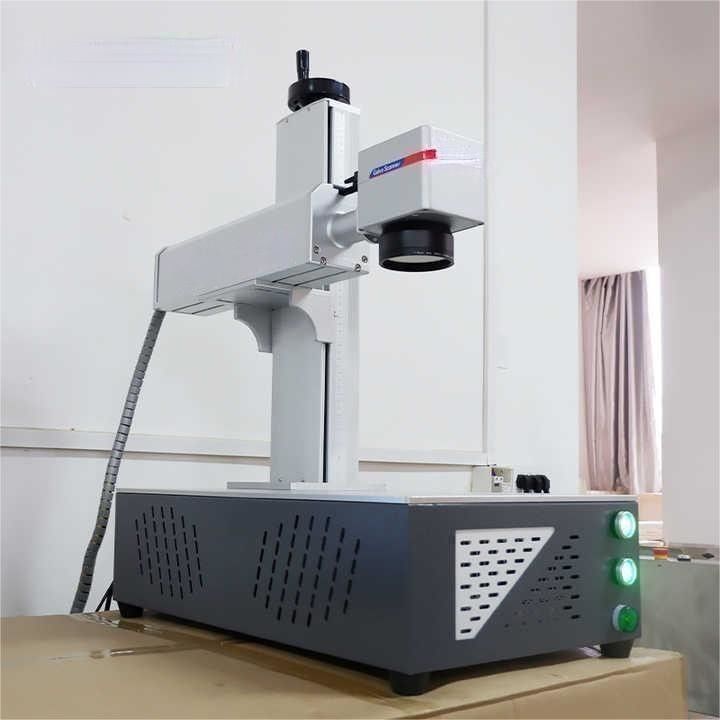 রোটারি ফাইবার লেজার কালার মার্কিং মেশিন 7000mm/s Mopa JPT ফাইবার লেজার মার্কার